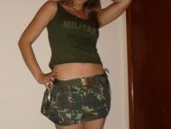 Amateur military girl